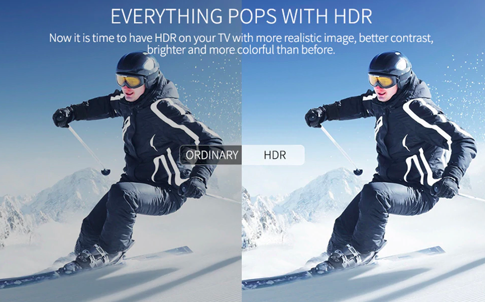 everything pops with hdr skiing