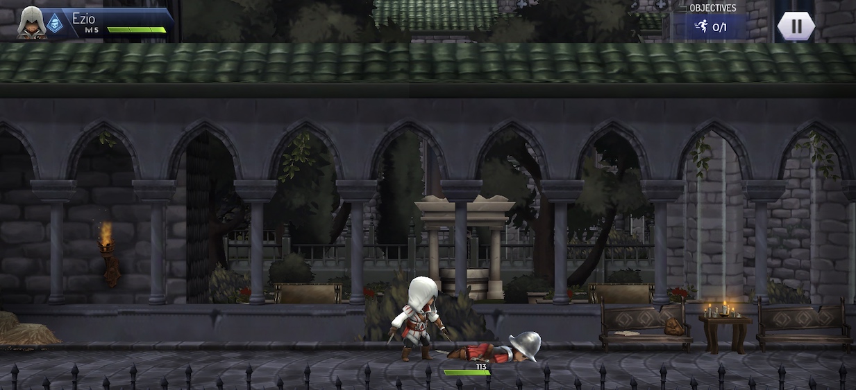 game courtyard battle