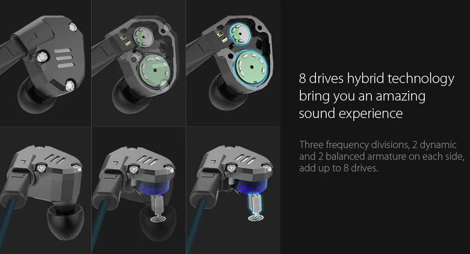 hybrid technology earphones