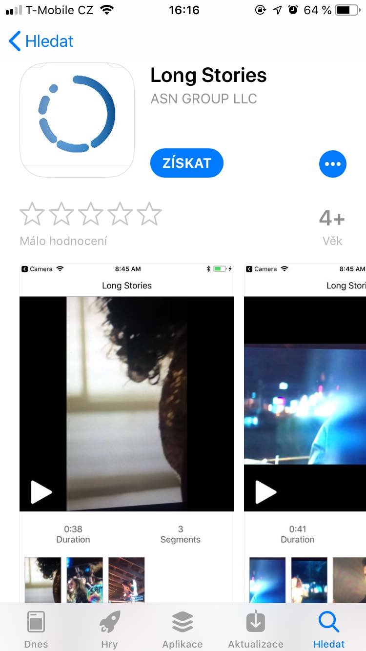 Jak dlouhe je Stories?
