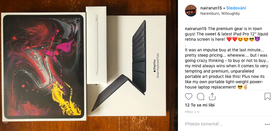 ipad pro unboxing instagram