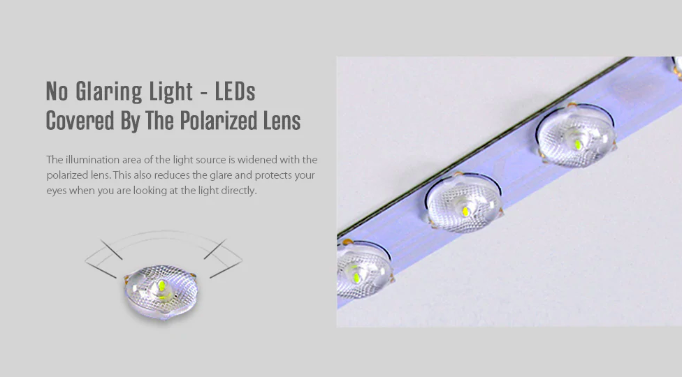 led polarized lens light