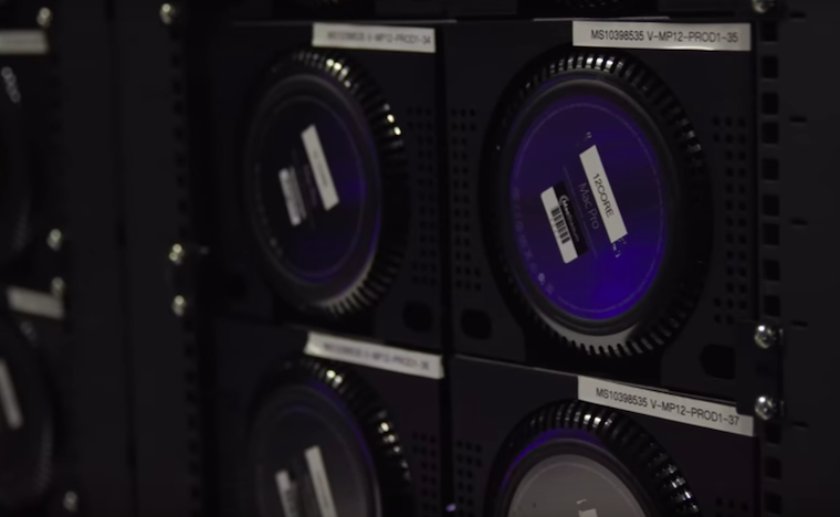 mac pro rack closeup