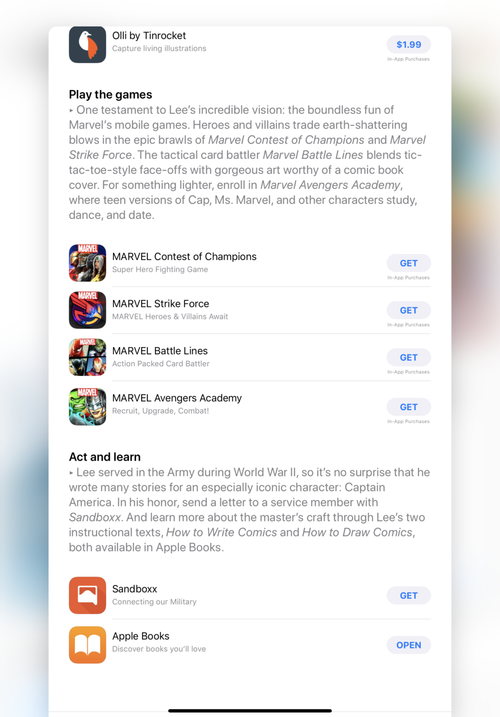 marvel games app list
