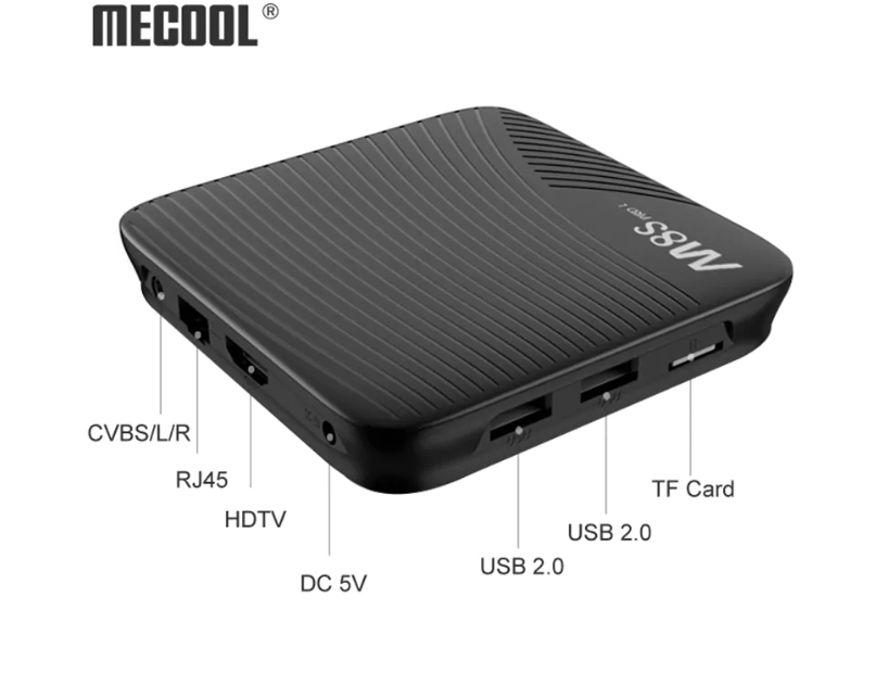 mecool m8s tv box ports