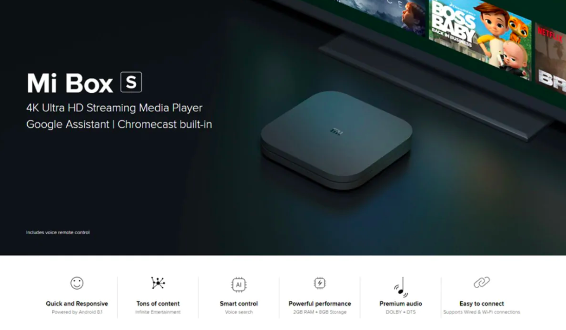 mi box s streaming media player