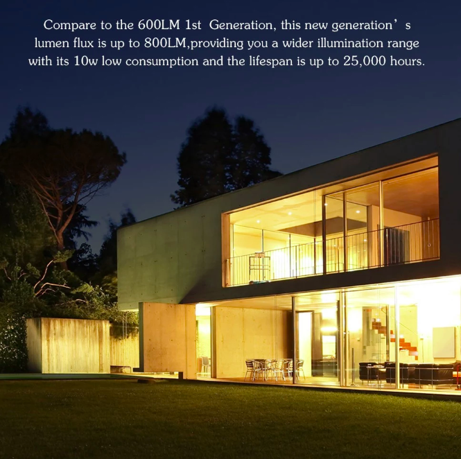 modern house night lighting