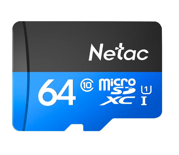 netac 64gb micro sd card front