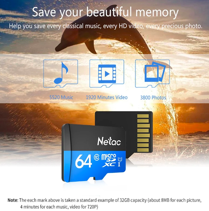 netac micro sd card memory saving