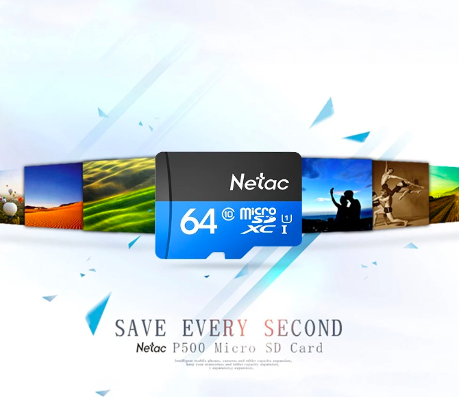 netac micro sd card save every second