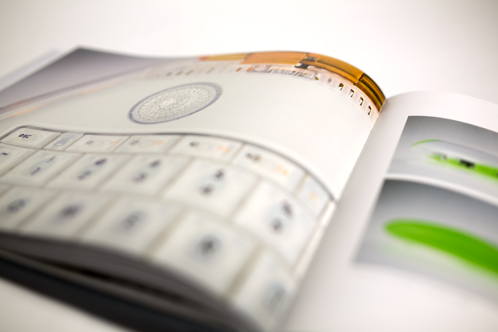 product brochure closeup