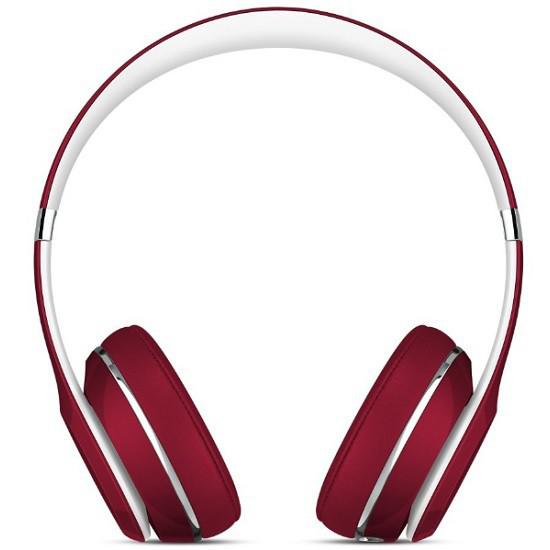 red beats headphones front