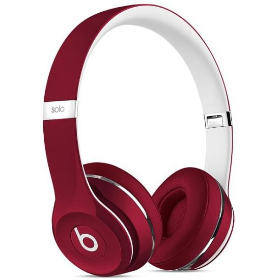 red beats headphones side