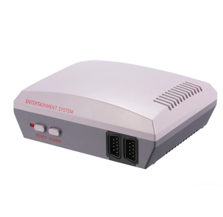 retro gaming console side view