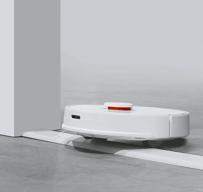robot vacuum cleaner side view