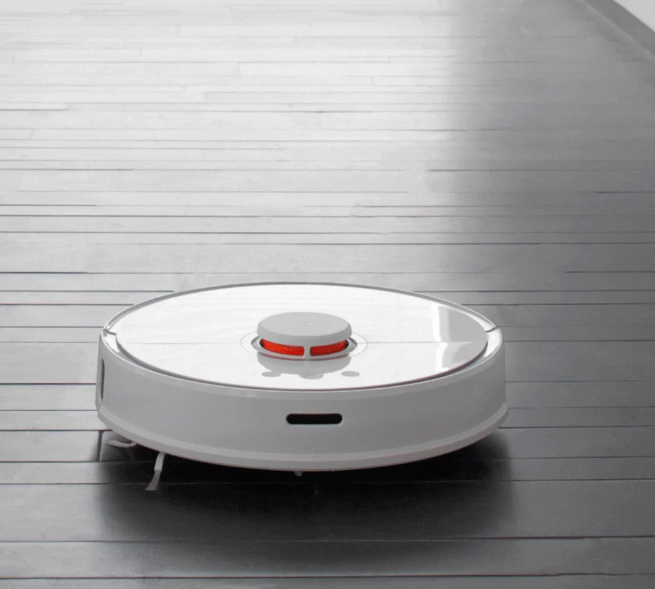 robot vacuum on floor