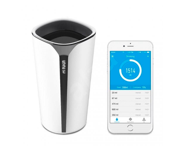 smart cup with app display