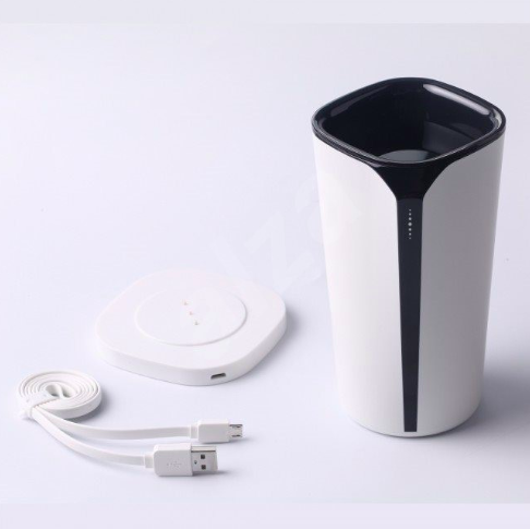 smart cup with charging pad