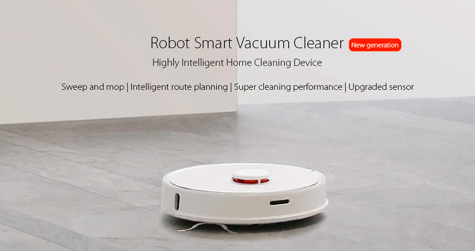 smart vacuum cleaner advertisement
