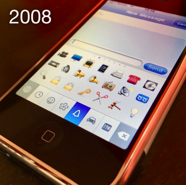 smartphone emoji keyboard 2008