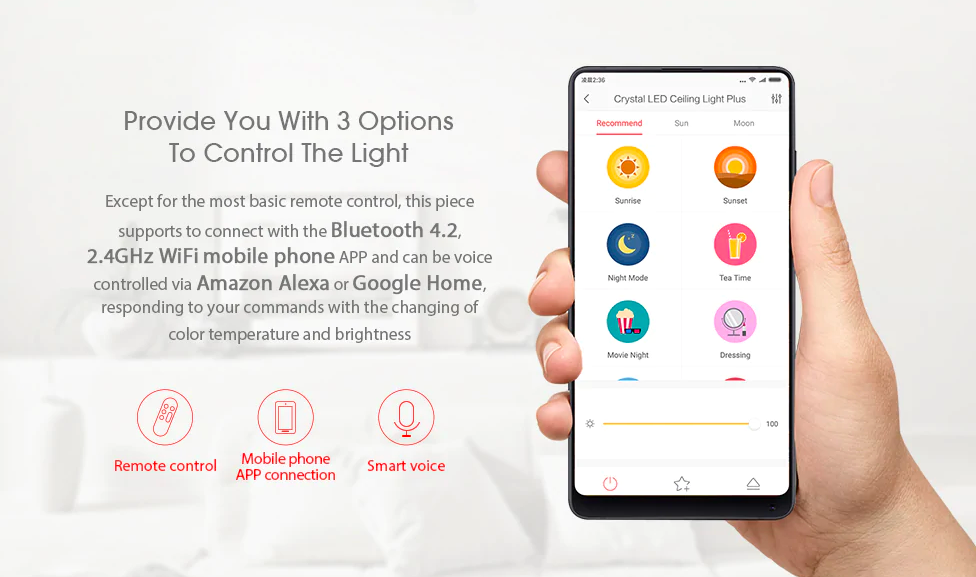 smartphone light control options