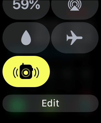 smartwatch control center highlight