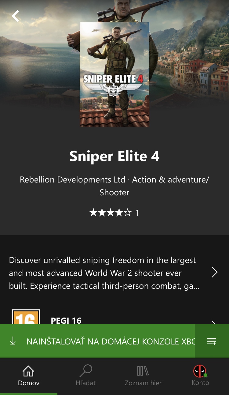sniper elite 4 game info
