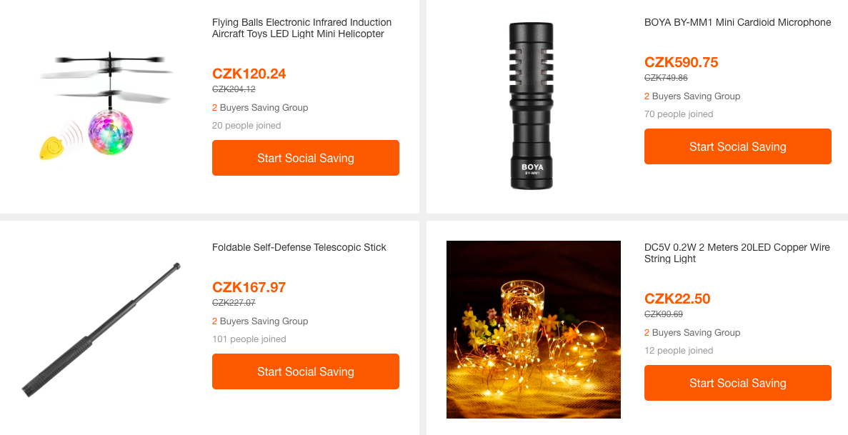 social saving products