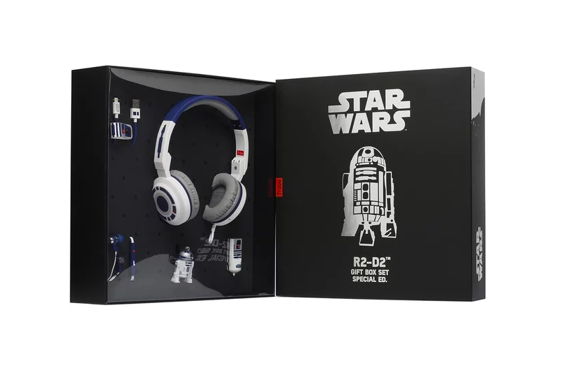 star wars r2d2 headphones gift set