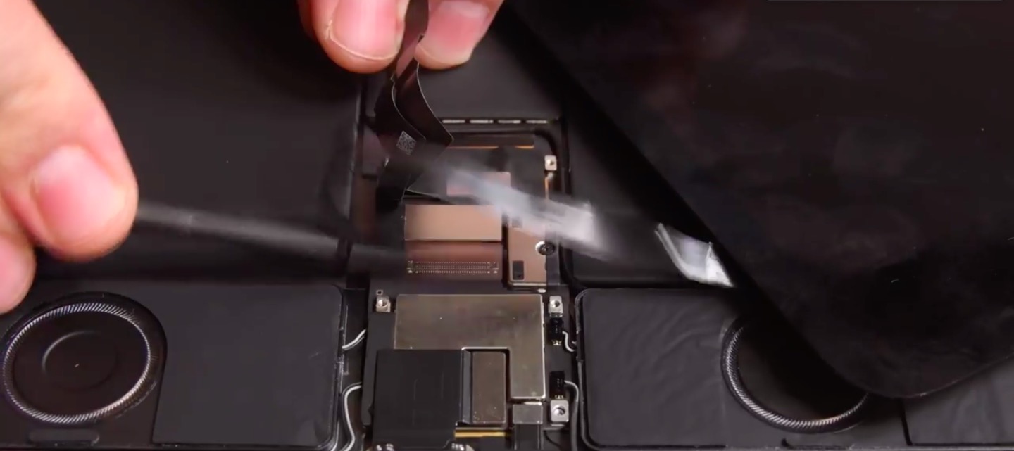 tablet internal screw removal