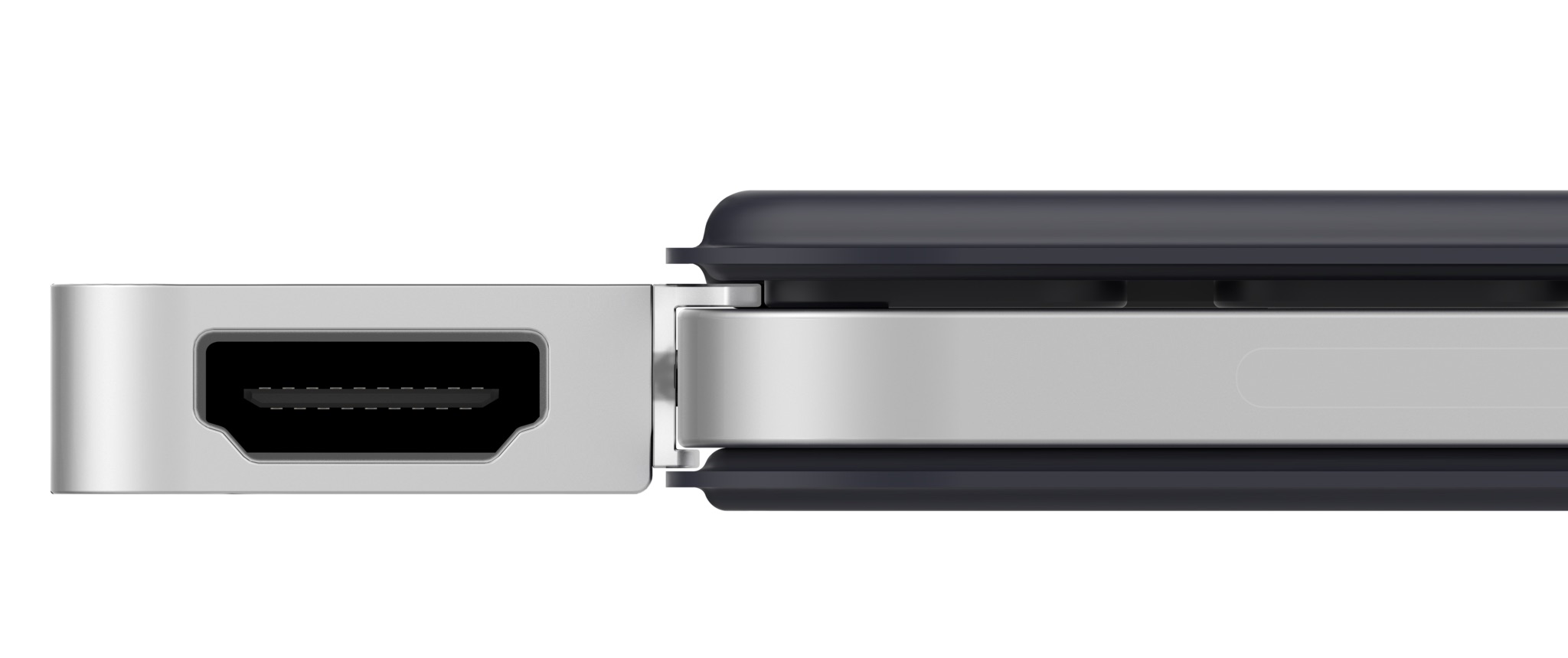 usb c hub side view