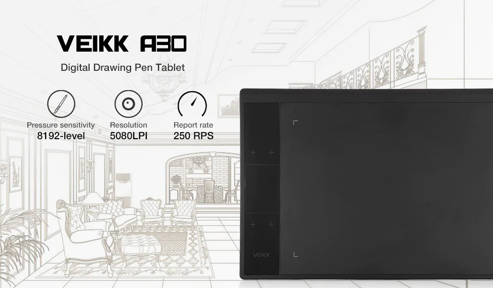 veikk a30 drawing tablet