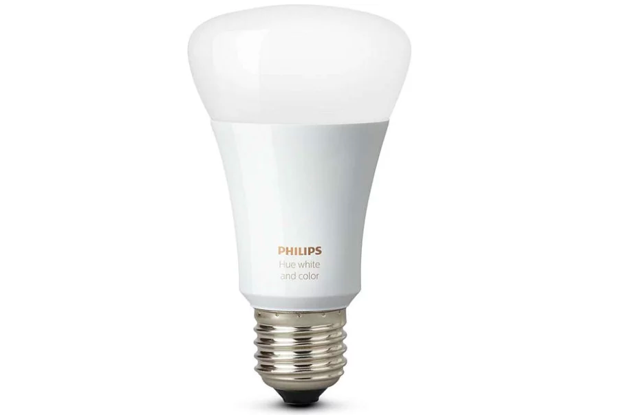 white smart light bulb