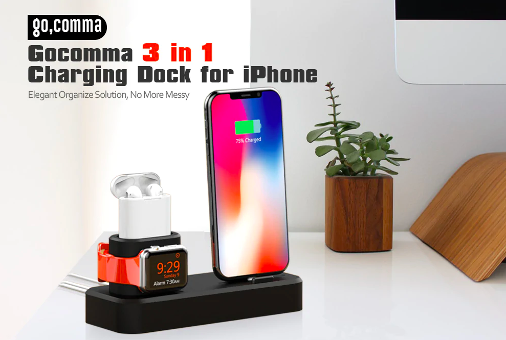 3 in 1 charging dock setup