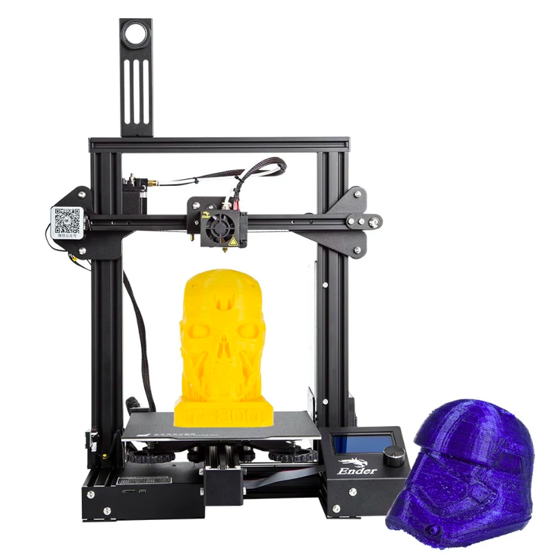 3d printer with skull print