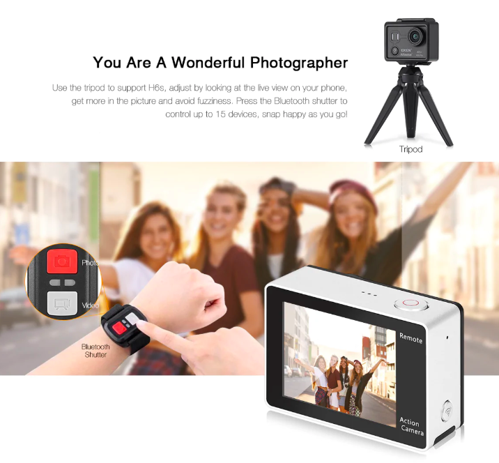 action camera bluetooth shutter