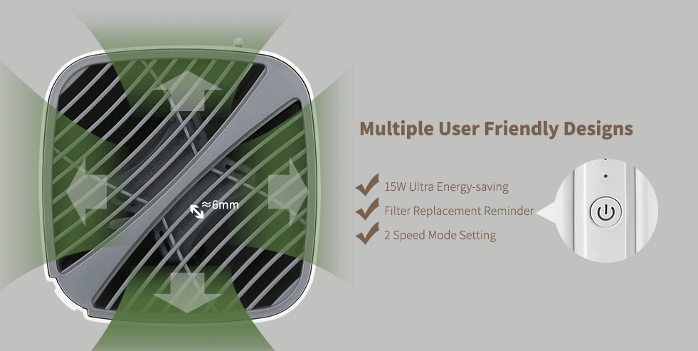 air purifier top view design