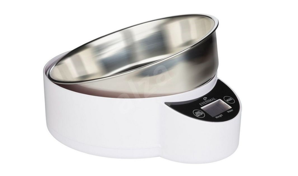 angled view digital scale