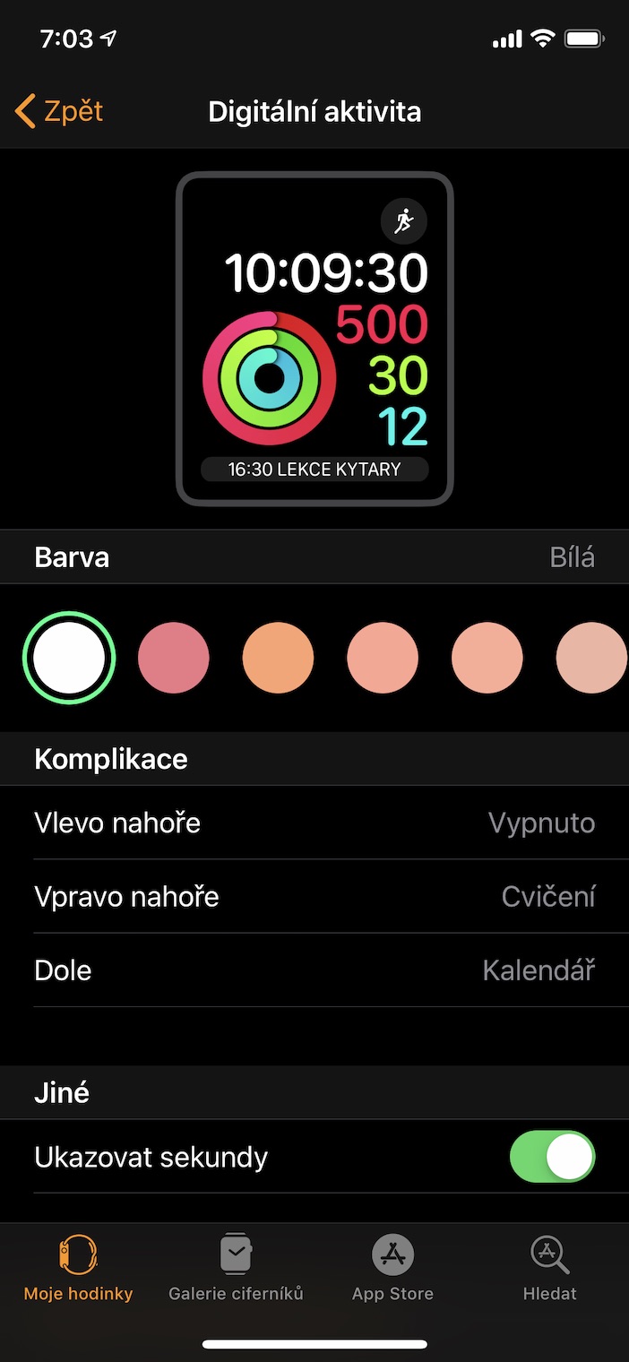 apple watch activity settings
