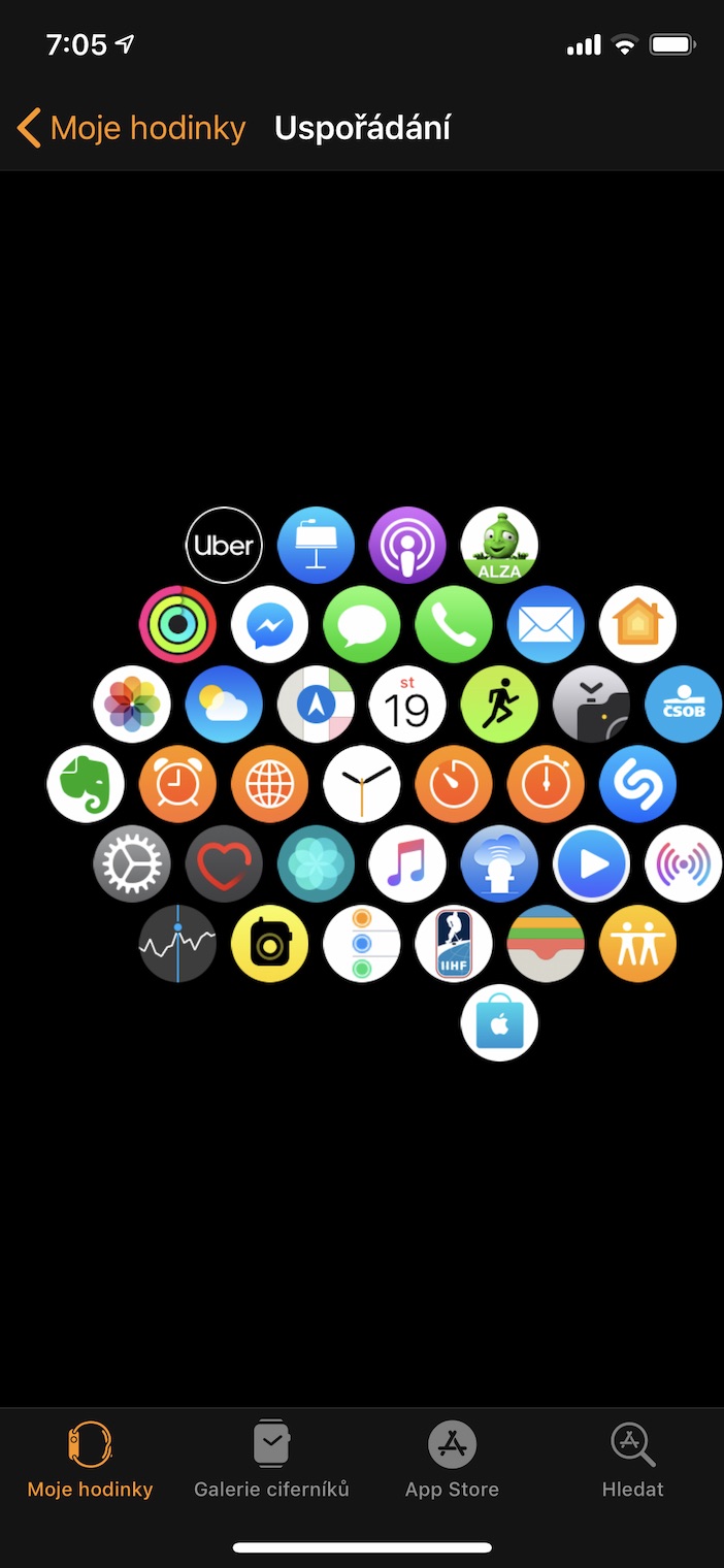 apple watch app layout
