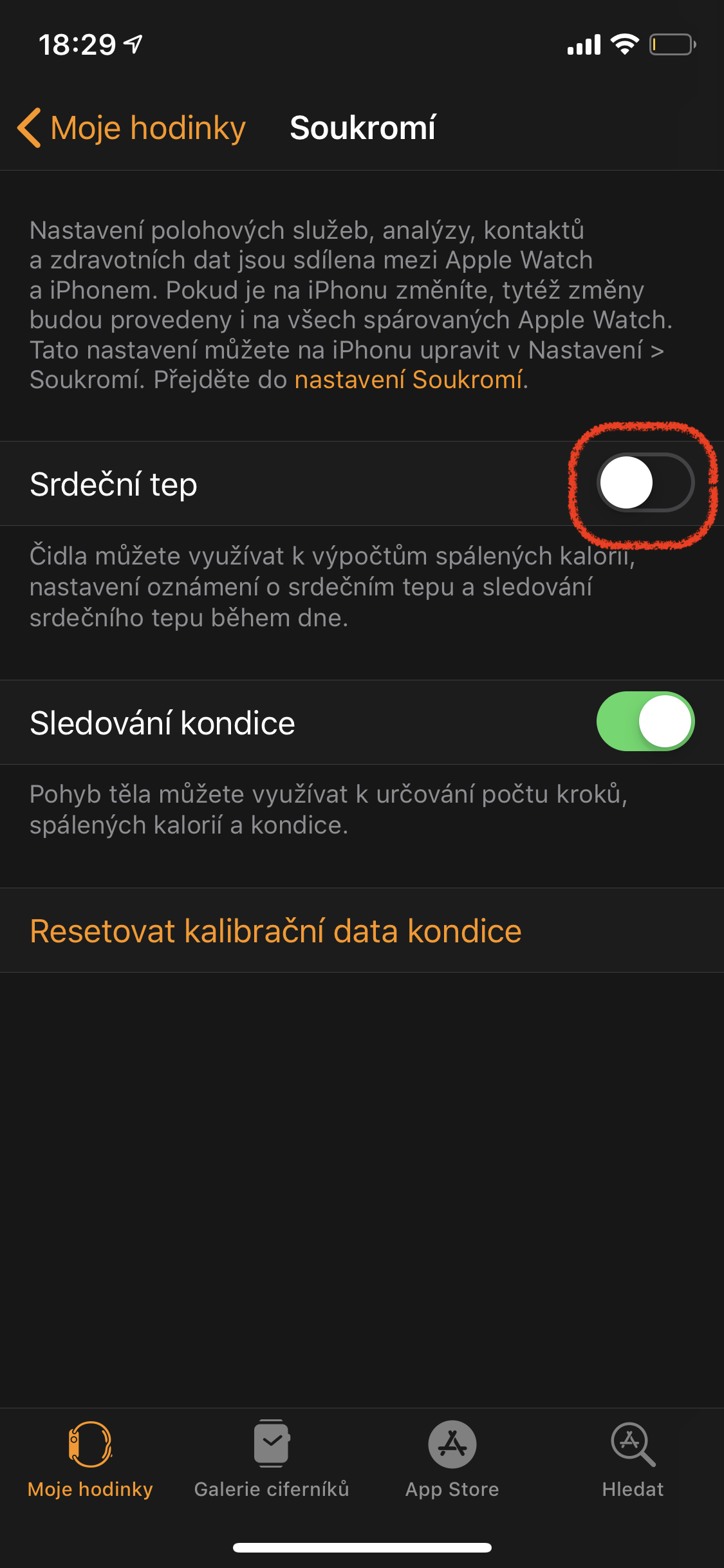 apple watch heart rate settings