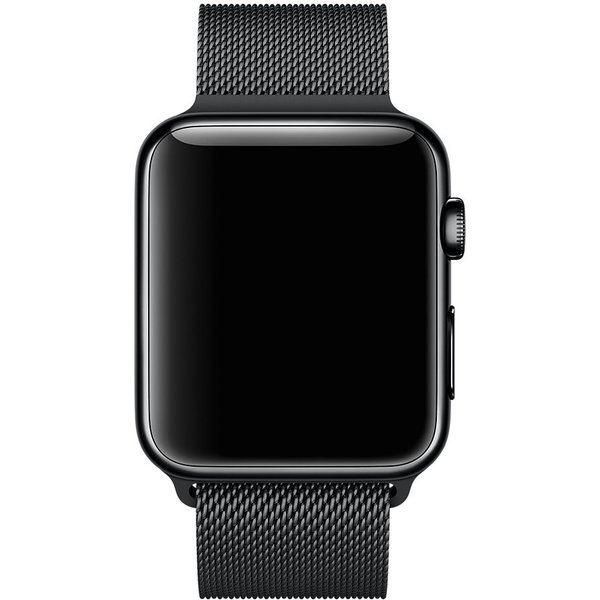 black smartwatch front view