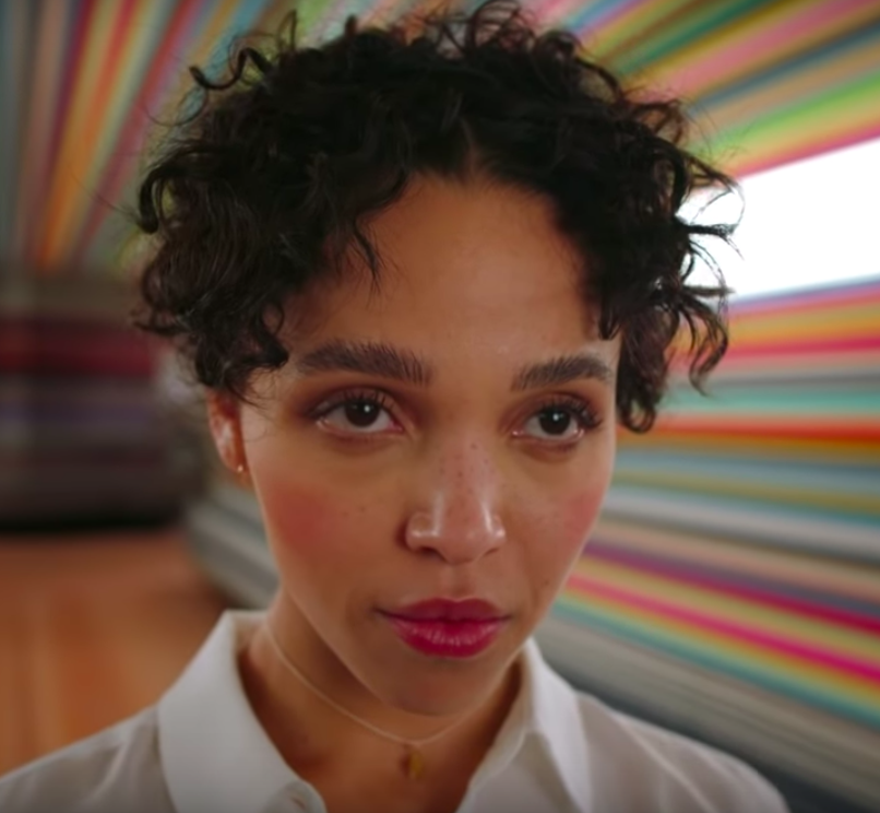 colorful background portrait