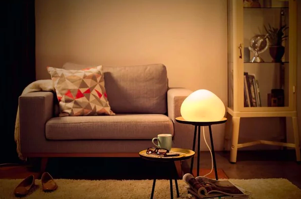 cozy living room lighting