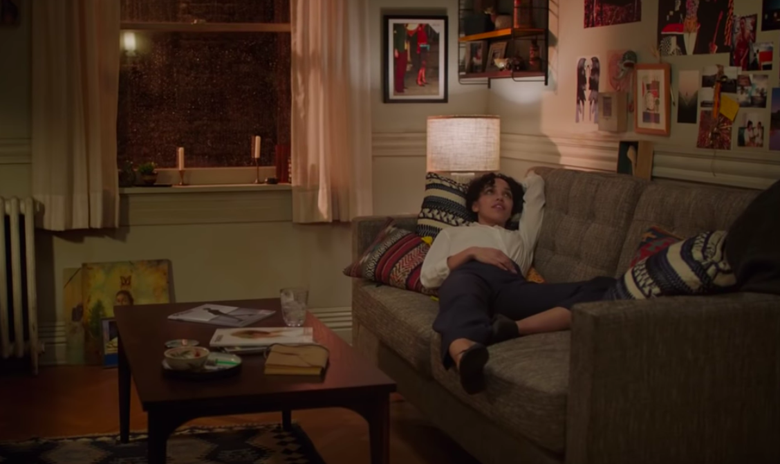 cozy living room scene