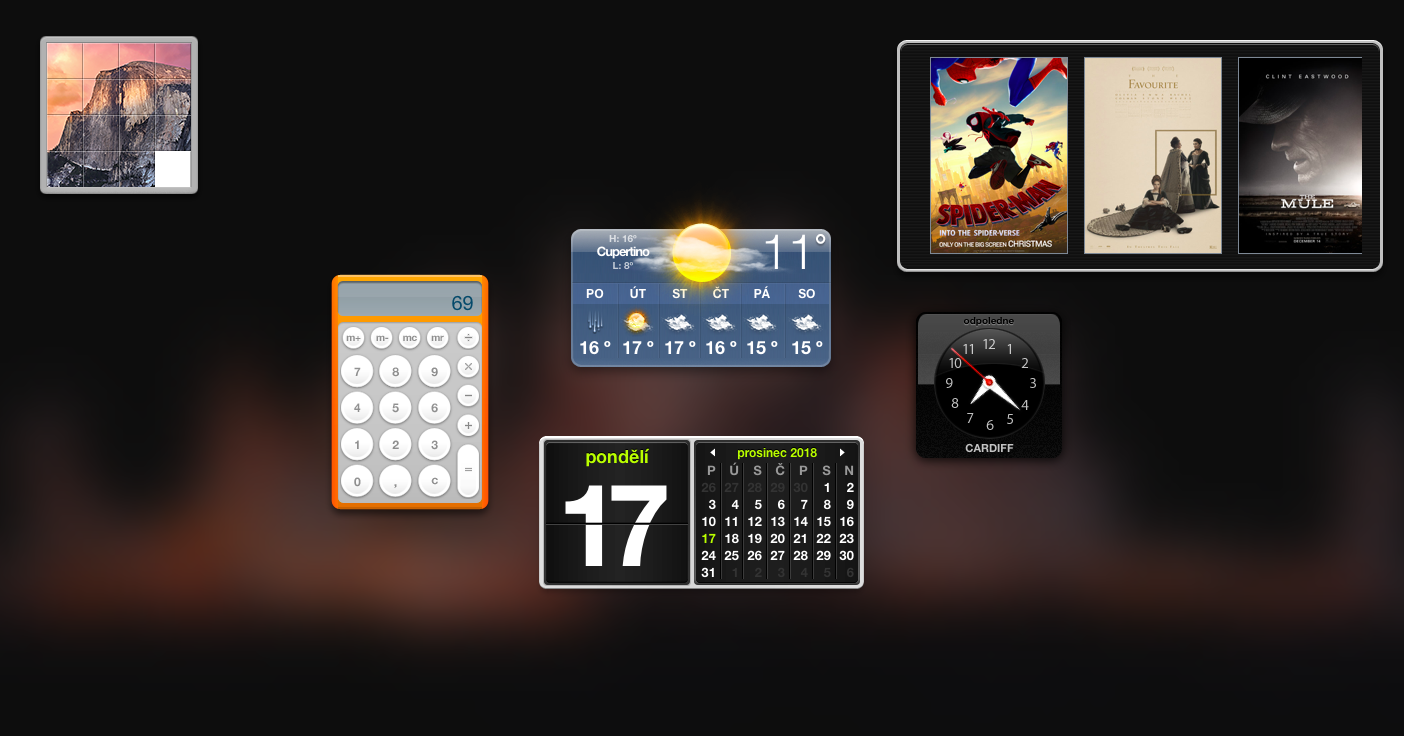 desktop widgets weather calendar