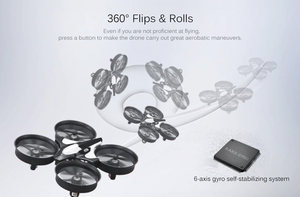 drone flips and rolls