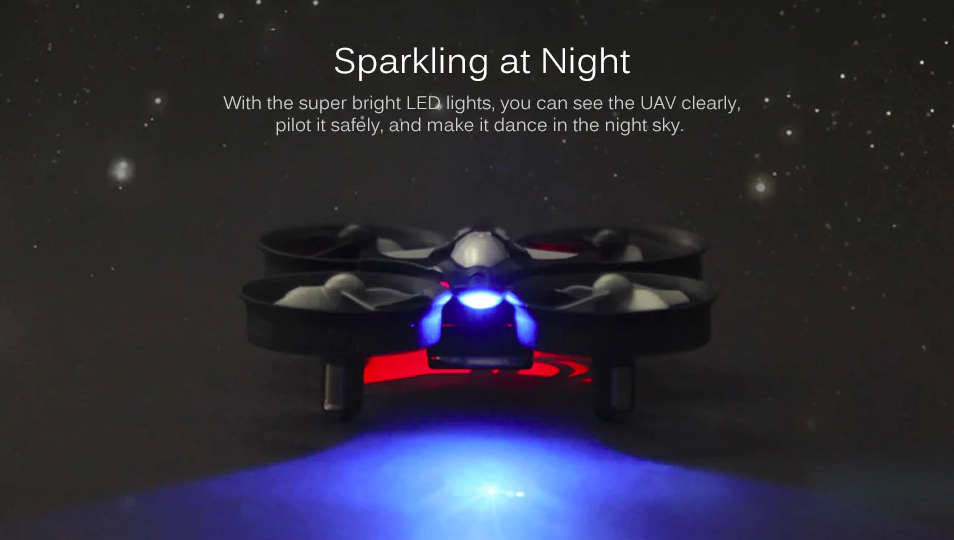 drone with led lights