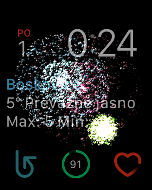 fireworks weather display