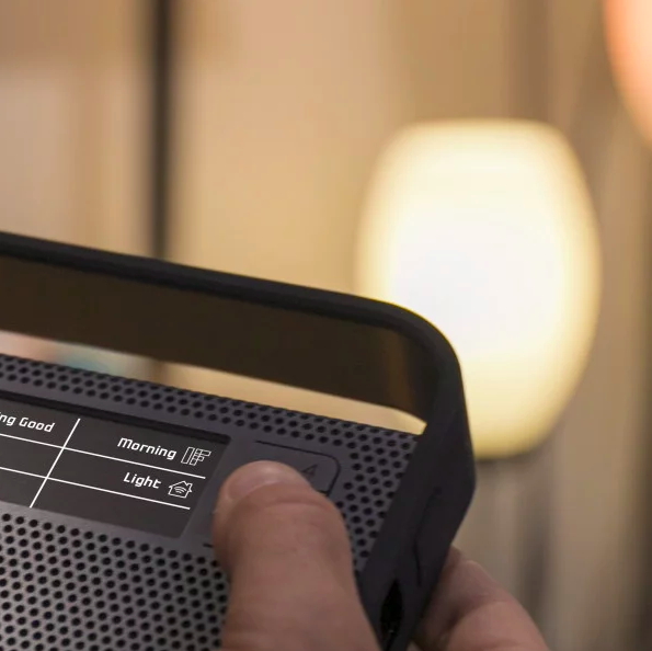 hand operating portable radio